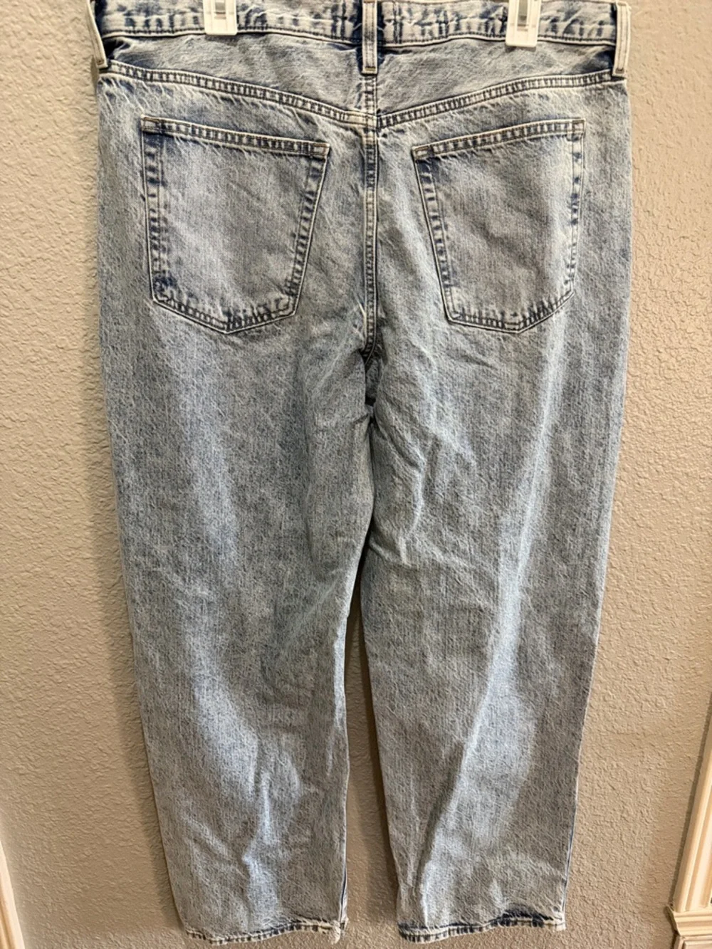 Universal Thread Light Blue Distressed Patchwork 90’s Baggy Leg size 14